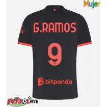 Camiseta AC Milan Goncalo Ramos #9 Tercera Equipación para mujer 2026-27 manga corta